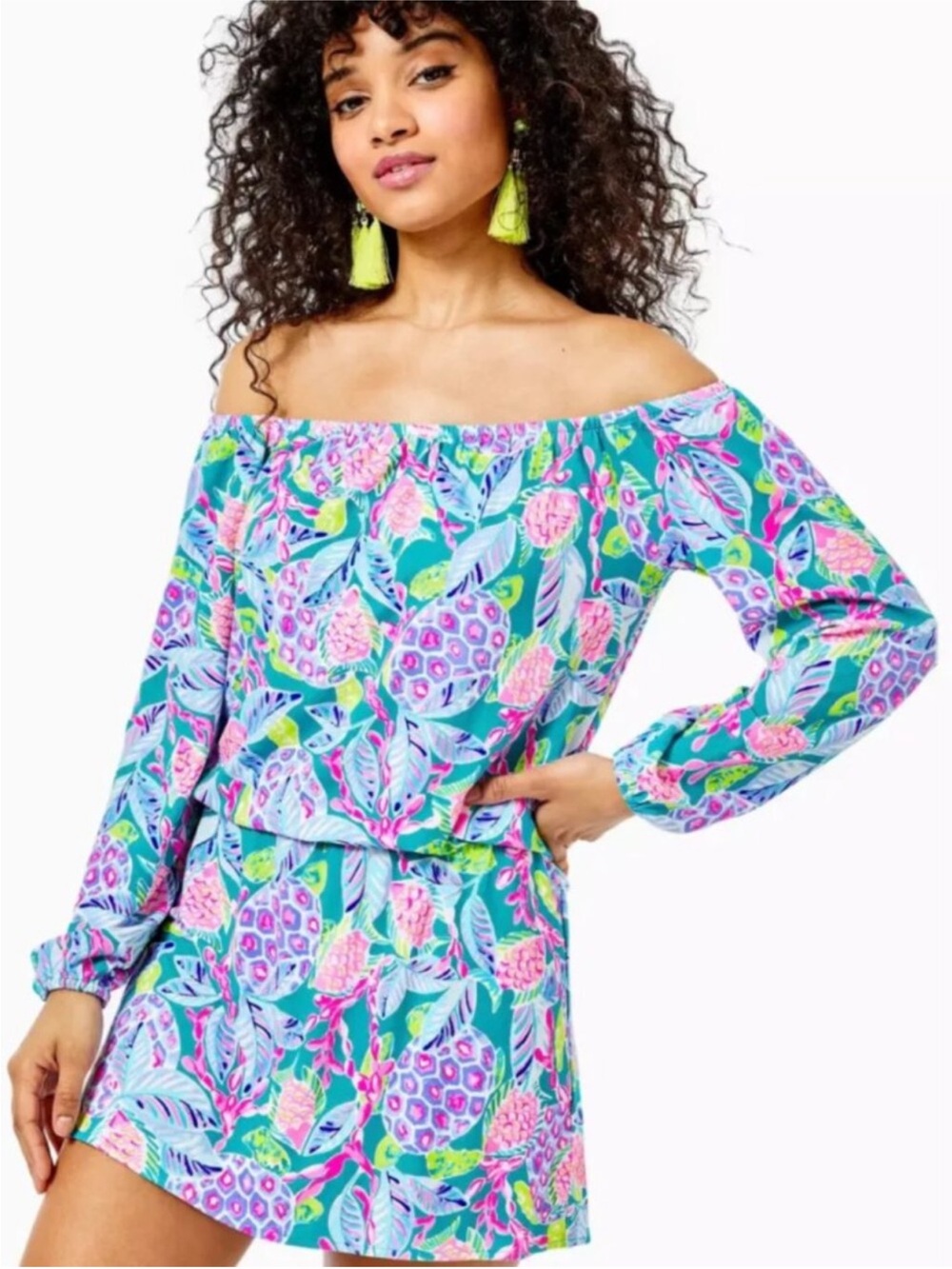 Lilly Pulitzer Lana skirted romper sz L